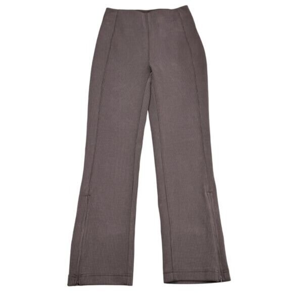 NWT LULULEMON Ribbed Softstreme Zip-Leg High-Rise Cropped Pant 25" Sz 0 Espresso - Picture 6 of 11